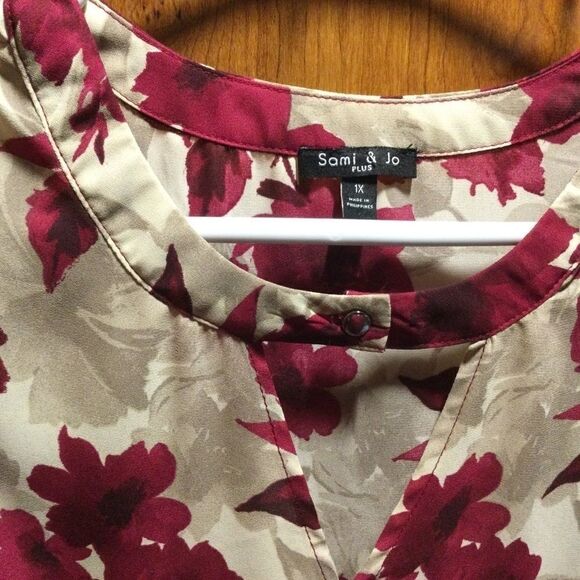 NWOT. Sami & Jo Women’s 1X Sleeveless Blouse - Picture 7 of 7